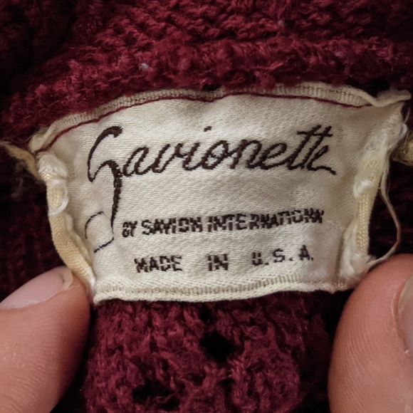 Savionette Burgundy Wine Mock Turtleneck Sweater - Picture 5 of 5